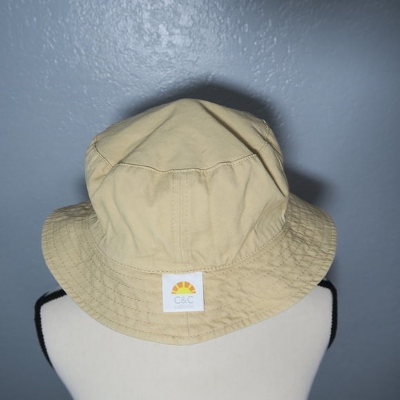 C&C California Beige Reversible Bucket‎ Hat Leopard Print Summer Tan - Picture 7 of 7
